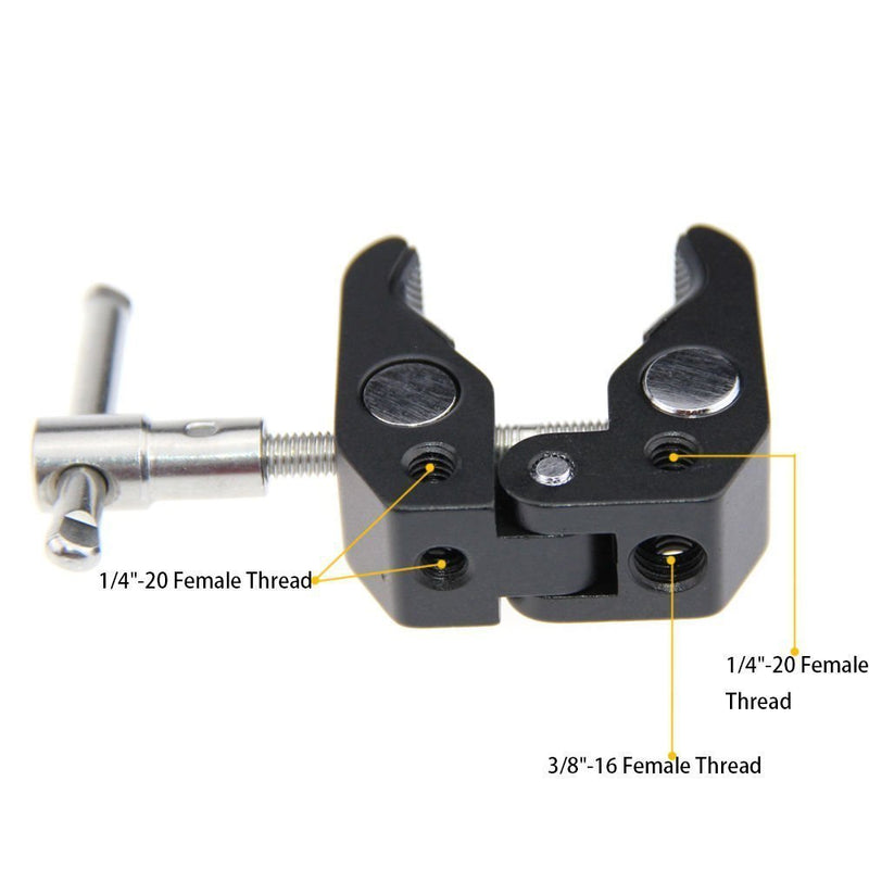 CAMVATE Crab clamp with 5/8"-27 thread for microphones