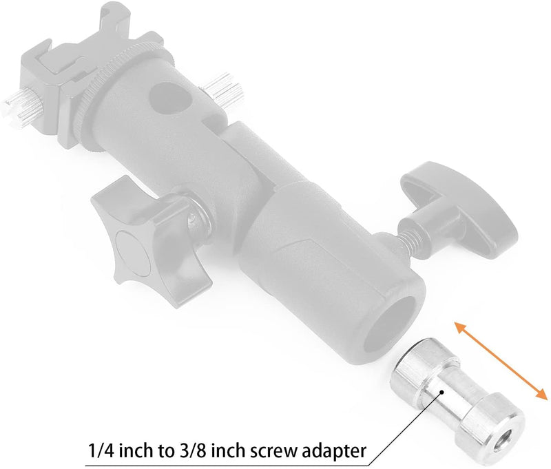Vizemo 1/4 Inch and 3/8 Inch Converter Threaded Screws Adapter Mount Set for Camera/Tripod/Monopod/Ballhead, 16 Pieces
