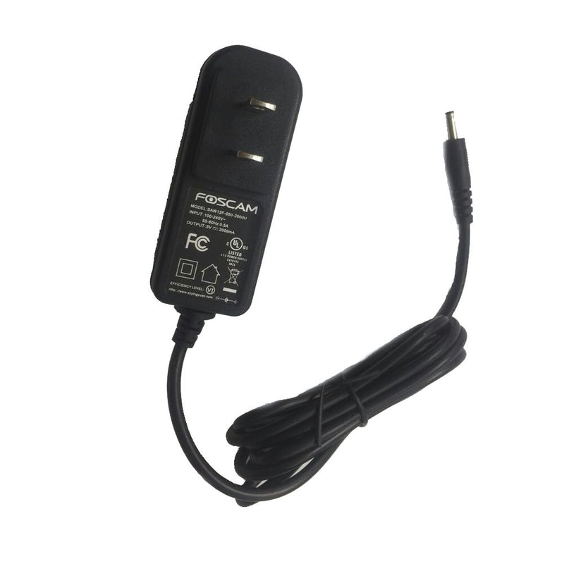 Foscam US Standard DC Power Supply 5V 2A- Black