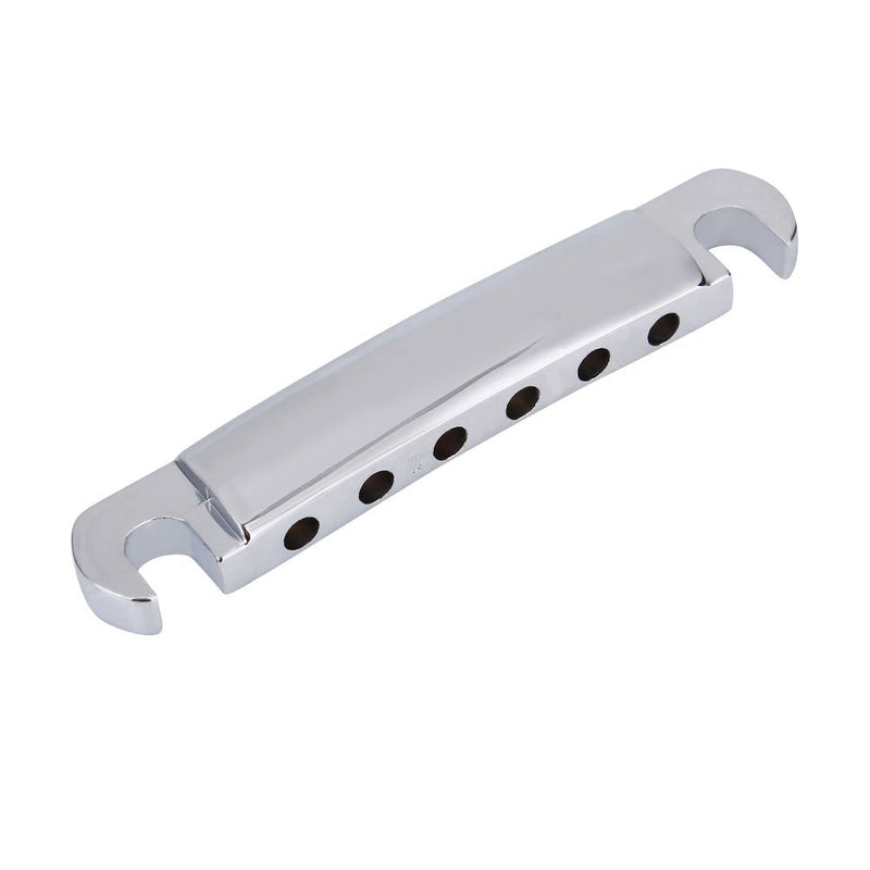 Dilwe Roller Saddle Bridge & Tailpiece Set, Replacement Part for LP Style 6-String Electric Guitar