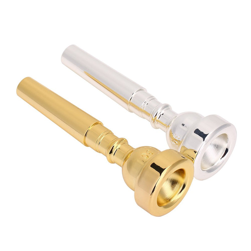 VGEBY1 Trumpet Mouthpiece, 3C Silver Plated Trumpet Mouthpiece Trumpet Head Cups Musical Instruments Accessories