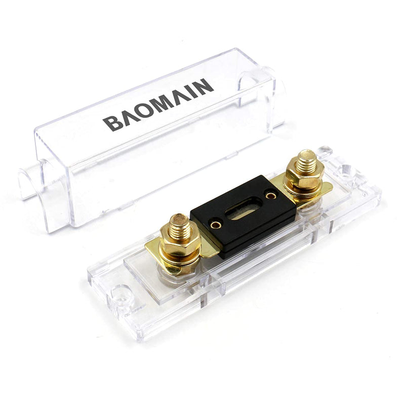 Baomain ANL-80A Electrical Protection ANL Fuse 80 Amp with fuse holder 1 Pack