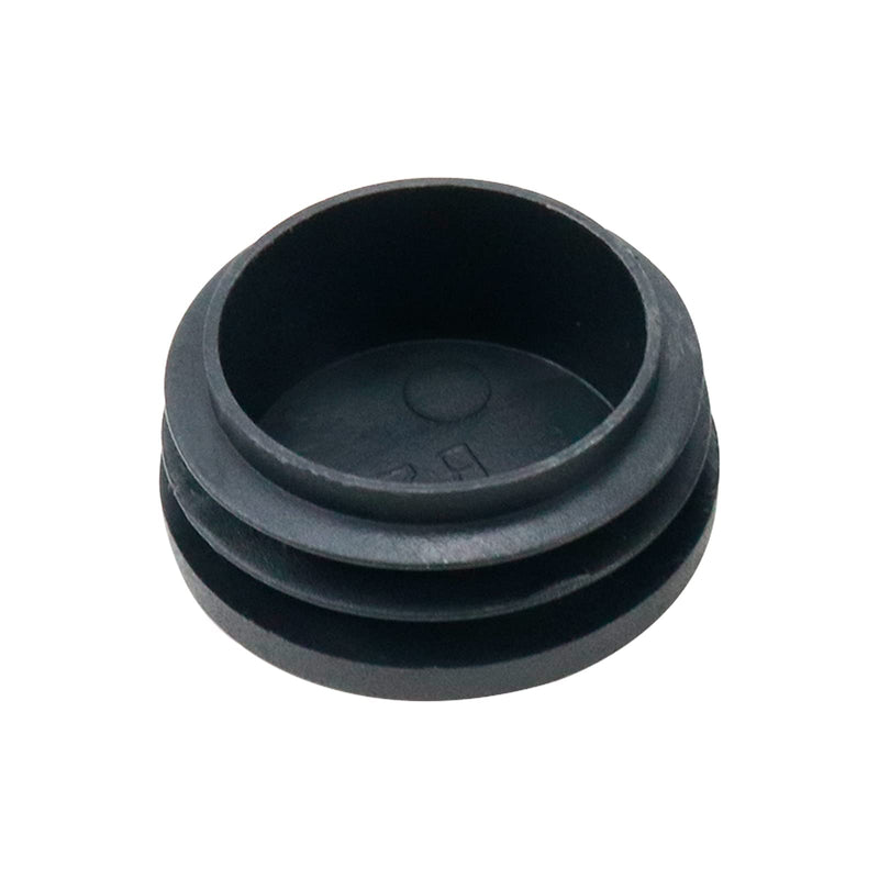 Bitray 20PCS Round Plastic Plug Insert 1.77"/45mm Outer Dia Black End Cap Glide Insert Plugs