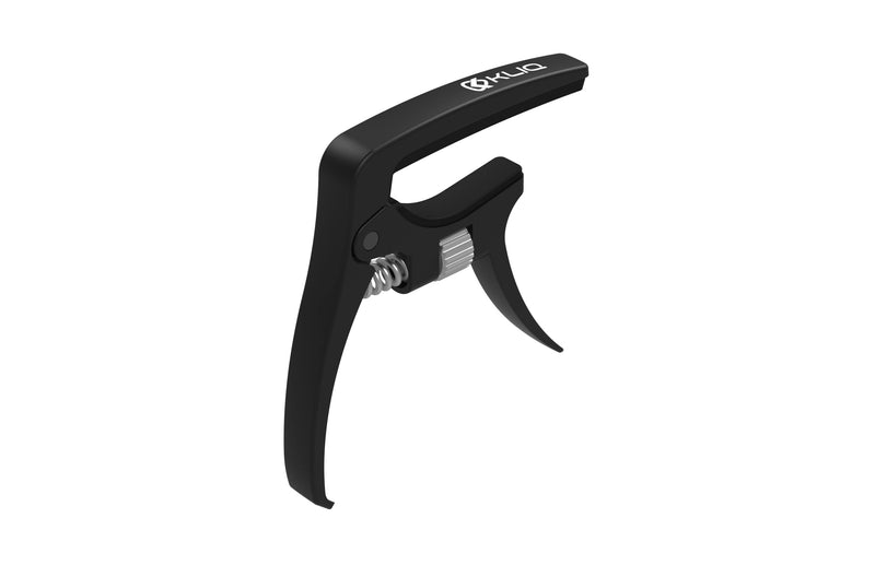 [AUSTRALIA] - KLIQ K-PO Guitar Capo for 6 String Acoustic and Electric Guitars - Spring Loaded Trigger Style (Black Adjustable) Black Adjustable 