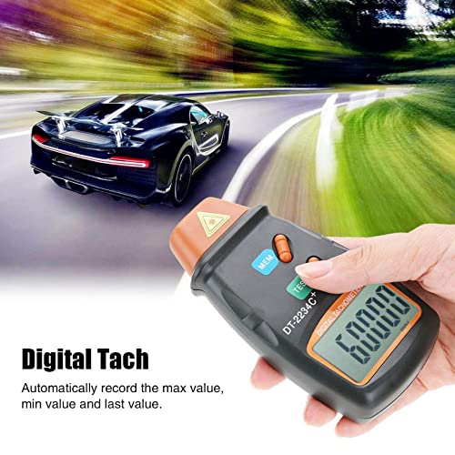 AGPtek® Professional Digital Laser Photo Tachometer Non Contact RPM Tach DT-2234C+