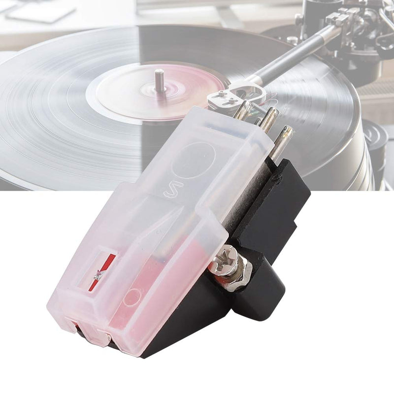 Q1 Phonograph Stylus, Red Diamond Moving Magnet Dual Stylus Needle, Stylus Replacement Phonograph & Vinyl Record Player Turntable Needle