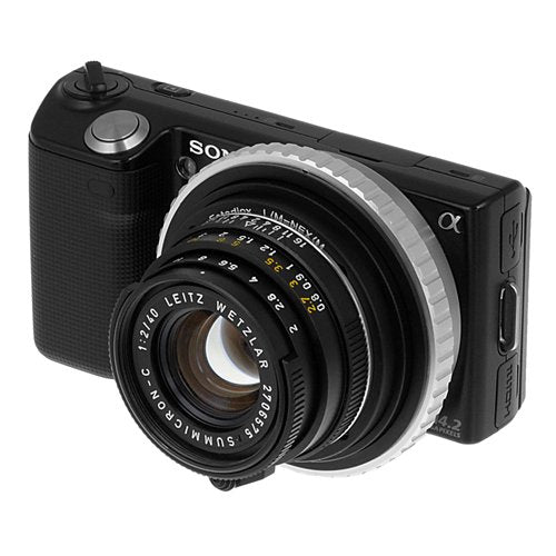 Fotodiox Lens Mount Adapter, Leica M Lens to Sony E-Mount NEX Camera with Macro Focusing Helicoid, Leica M - NEX Macro; fits Sony NEX 3, 5, 7 and NEX FS-100, VG10