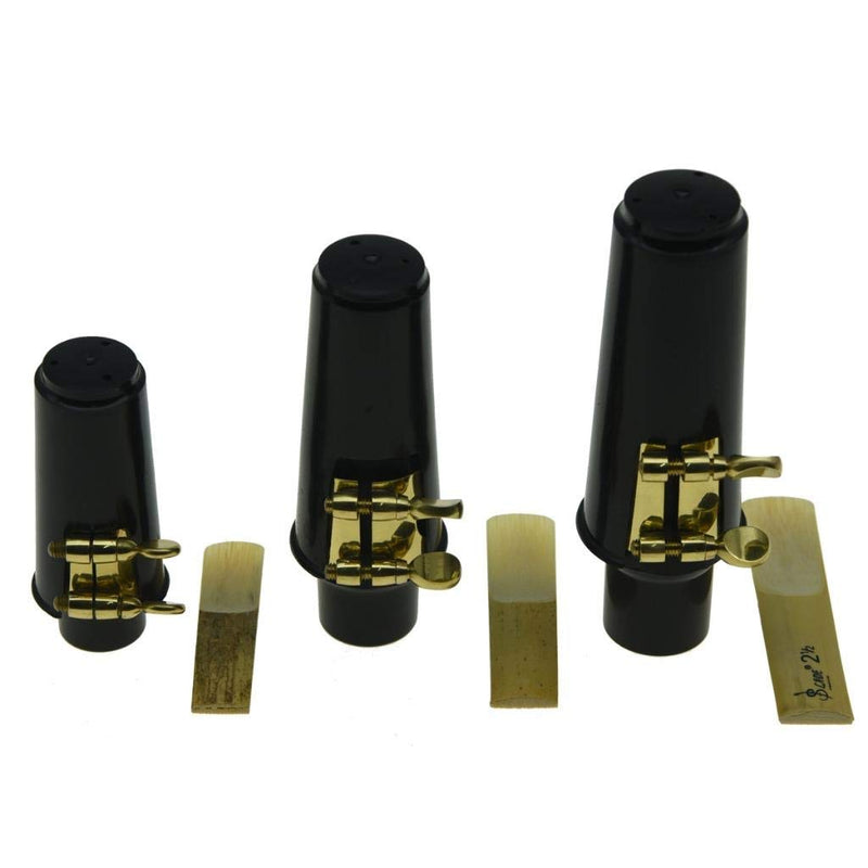 KAISH Soprano Sax Saxophone Mouthpiece with Ligature, Reed and Plastic Cap Soprano Saxophone Mouthpiece