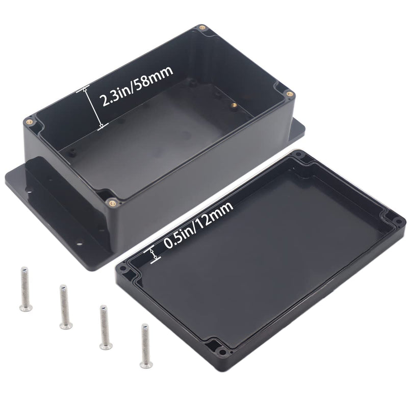 [AUSTRALIA] - YETLEBOX Watertight Junction Box, IP67 Waterproof Project Box Durable ABS Plastic Electronic Enclosure Case for DIY Electrical Project with Wall Fixed Ear 7.87" x 4.72" x 2.95"(200 x 120 x 75 mm) 7.87" x 4.72" x 2.20" 
