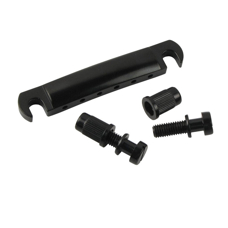 FLEOR Electric Guitar Tune-O-matic Bridge & Tailpiece with Studs Set Fit Gibson Epiphone Les Paul Guitar Part, Black