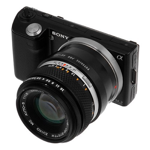 Fotodiox Pro Lens Mount Adapter, Olympus OM Zuiko Lens to Sony NEX (E-Mount) Camera Body, for NEX-3, NEX-3N, NEX-5, NEX-5R, NEX-6, NEX-7 Olympus OM 35mm