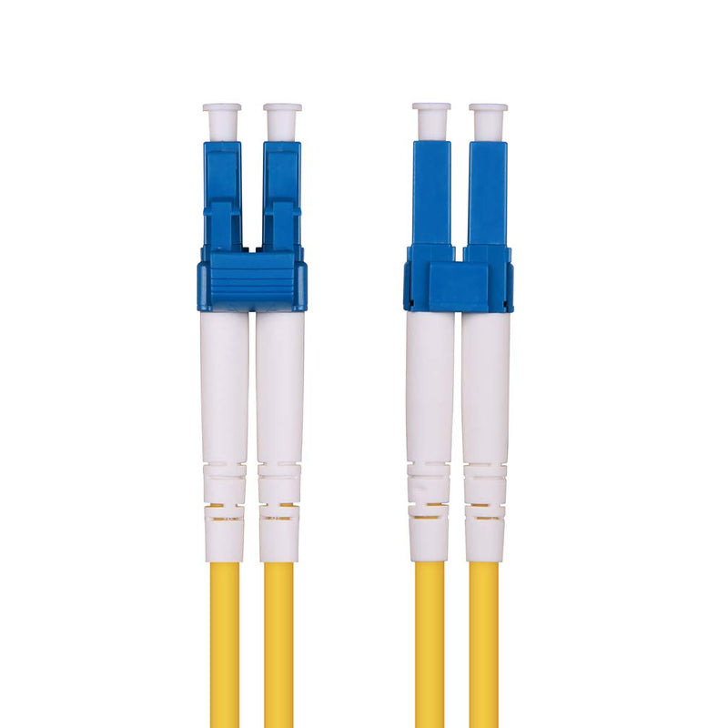 30M OS2 LC to LC Fiber Patch Cable, Single Mode Jumper Duplex, 9/125um, LSZH Yellow, 98ft, 1310/1550nm Wavelength for 1G/10G SMF SFP Module and More, Available 1m - 100m 30m(98ft) OS2 LC-LC