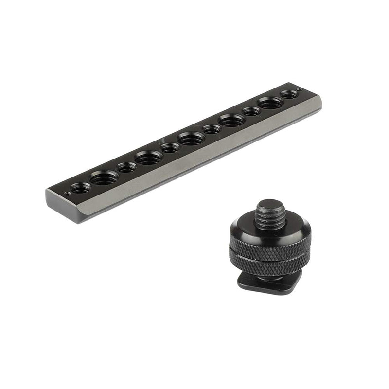 CAMVATE Standard NATO Safety Rail 105mm & Shoe Mount & 3/8"-16 Female Thumbscrew