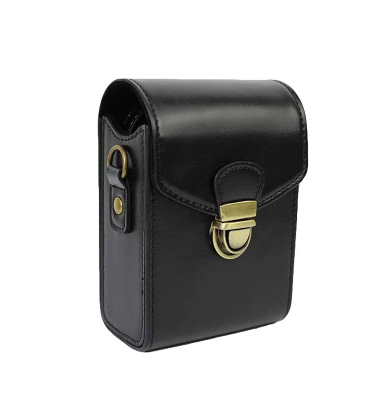 kinokoo Camera Case Bag PU Leather Camera Bag for Canon G9X G9X2 SX280 SX275 SX610 SX620 SX700 SX710 SX720 SX730 SX740 HS G7XII, Sony HX90(Black) Black