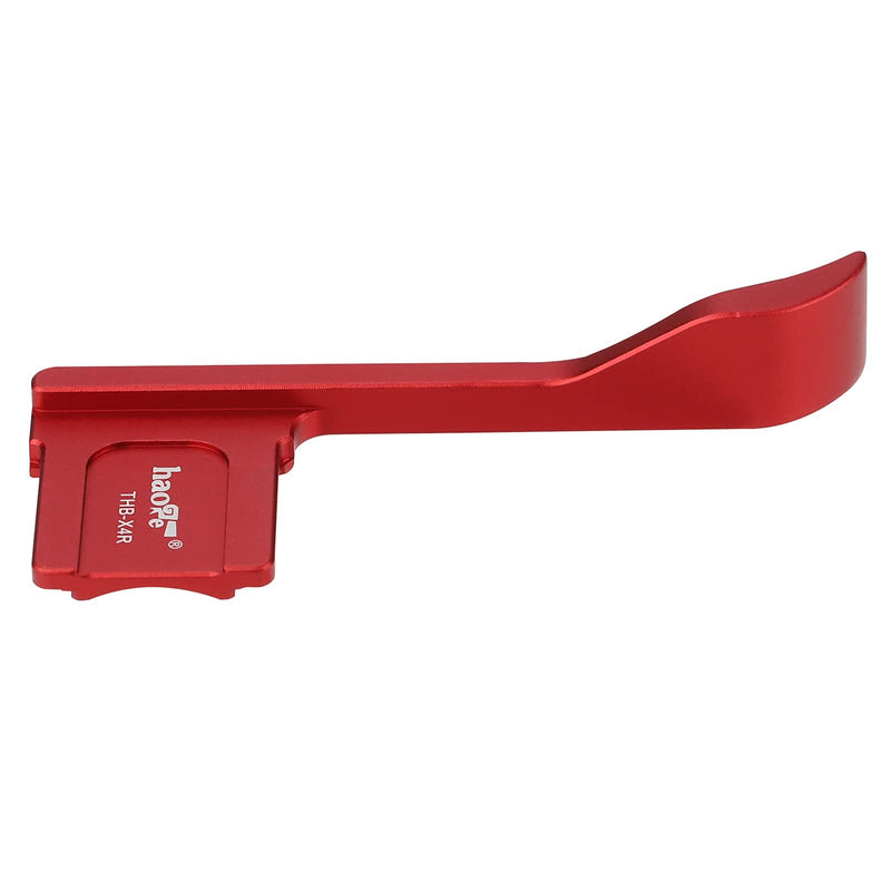 Haoge THB-X4R Hand Grip Metal Hot Shoe Thumb Up Rest for Fujifilm XE4 Fuji X-E4 Camera Red