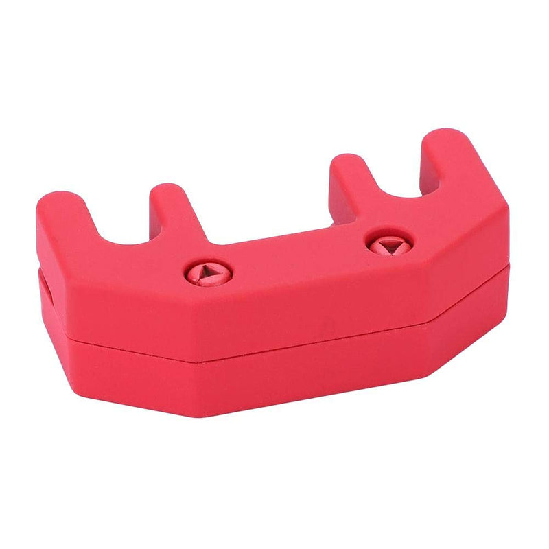 Violin Mute, Rubber Violin Practice Mute Combo, Metal Violin Mute Practice Violin Silencer for 1/2, 3/4, 4/4 Violin Red