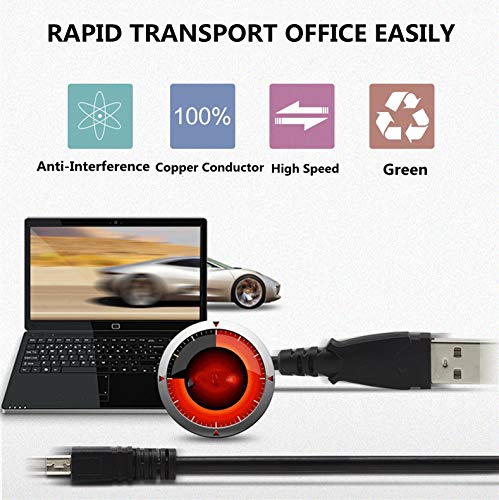 [AUSTRALIA] - Saipomor Replacement UC-E6 UC-E23 USB Cable Cord Compatible with Olympus Camera Stylus CB-USB7 SZ-15 X-990 VG-160 VR-130 VR-360 VH-210 Series, FE Series FE-180, FE-190, FE-290, FE-350 etc.(5FT) 5FT/150CM 