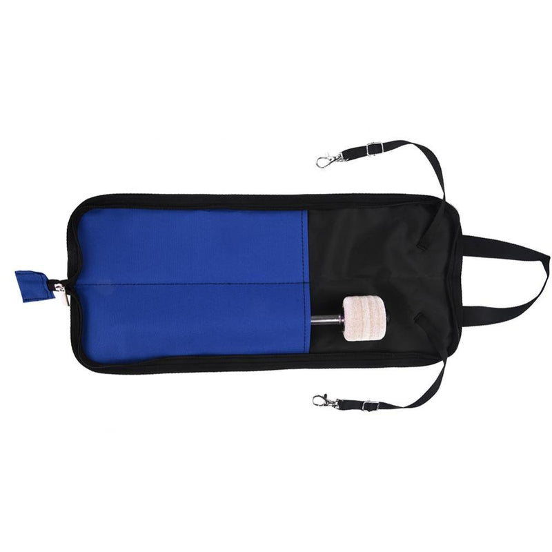 Drum Stick Bag, Portable Drum Stick Storage Hanging Bag Drumstick Handbag Holder with Handle Blue