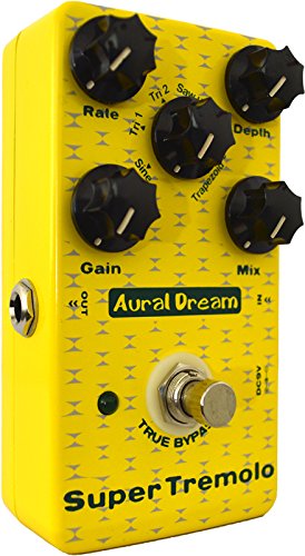 [AUSTRALIA] - Yanluo Aural Dream Super Tremolo digital Guitar Effects Pedal provides 6 modulation waveforms including Rate,Depth,Mix and Gain adjustment,True Bypass. 