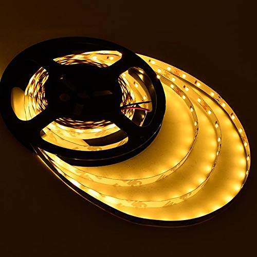 [AUSTRALIA] - LEDwholesalers UL 16.4-ft Flexible LED Light Strip with 300xSMD2835 12-Volt 24-Watt, Warm White 2700K, 20105WW-27K Warm-white 2700k 