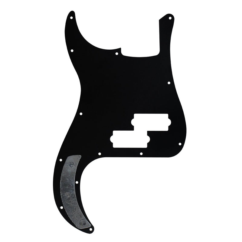 FLEOR 3Ply Black P Bass Pickguard Guitar Scratch Plate Pick Guard for 4 String American/Mexican Standard Precision Bass Style