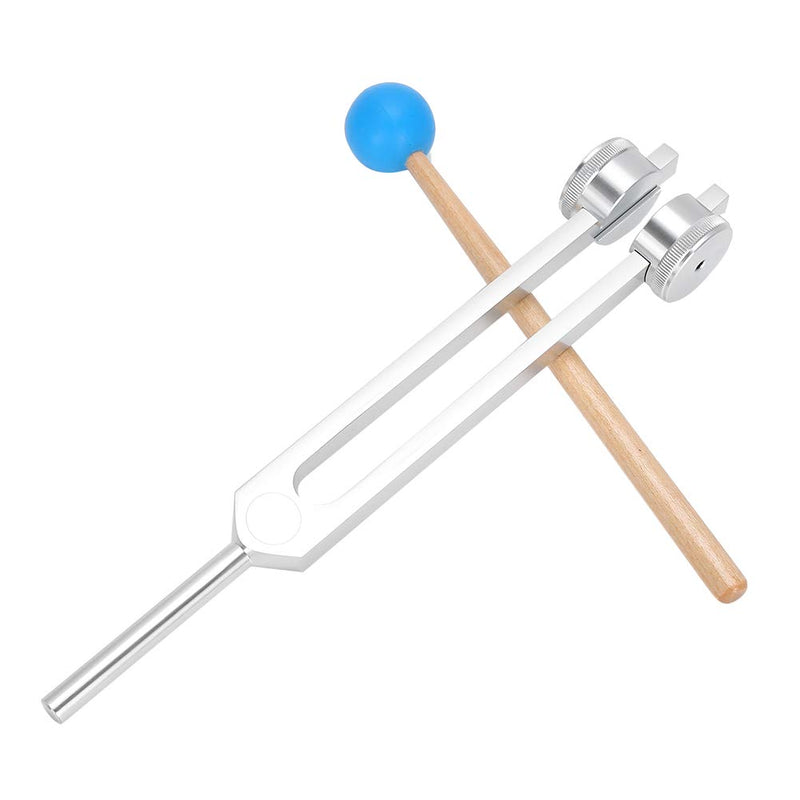 126.22Hz Yoga Meditation Tuning Energy Fork With Hammer, Aluminum Alloy Tuning Fork Gift Tuning Fork Chakra Tuning Fork Widened And Thickened