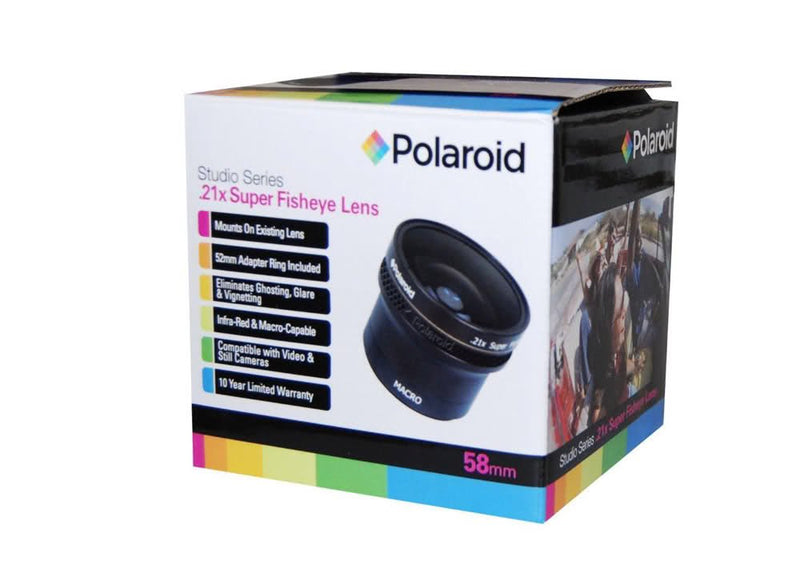 Polaroid Studio Series .21X HD Super Fisheye Lens 58mm