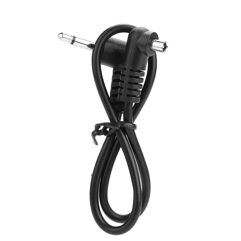 Acouto Flash Sync Cable 3.5mm Jack Plug Flash Sync Cable Cord with Screw Lock to Male Flash PC 30 cm