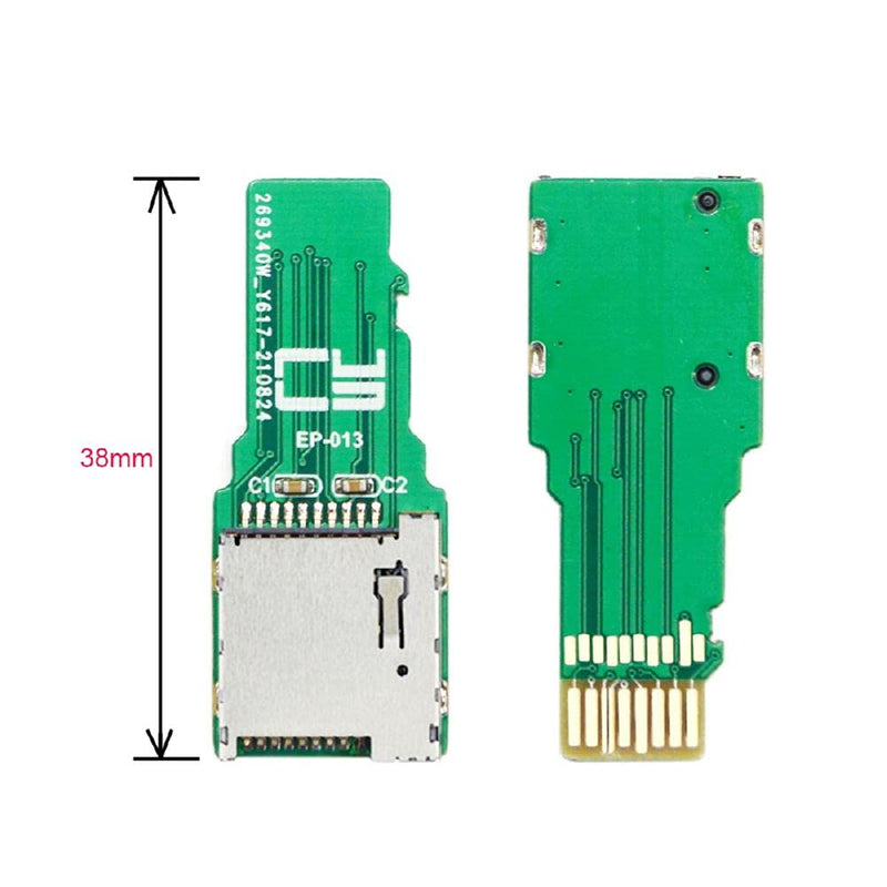 [AUSTRALIA] - Cablecc TF Micro SD Male Extender to TF Card Female Extension Adapter PCBA SD/SDHC/SDXC UHS-III UHS-3 UHS-2 Green TF Male to TF Female 
