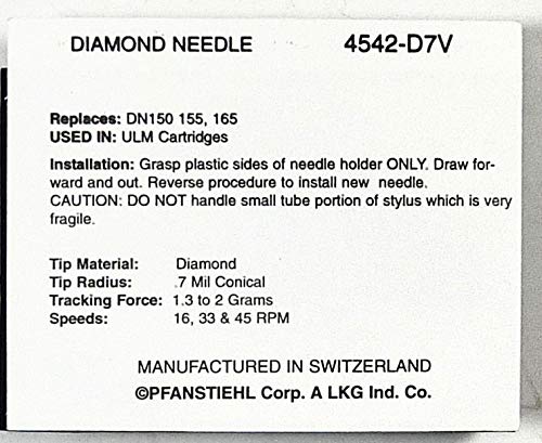 Pfanstiehl Phonograph Stylus Needle For Ortofon DUAL DN145 DN150 DN155 152 150 DN152 DN166 DN160