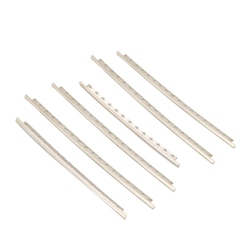 Zerone Fret Wires, 20pcs Guitar White Copper Fret Wire Fretwire Set Accessory for Folk Guitars