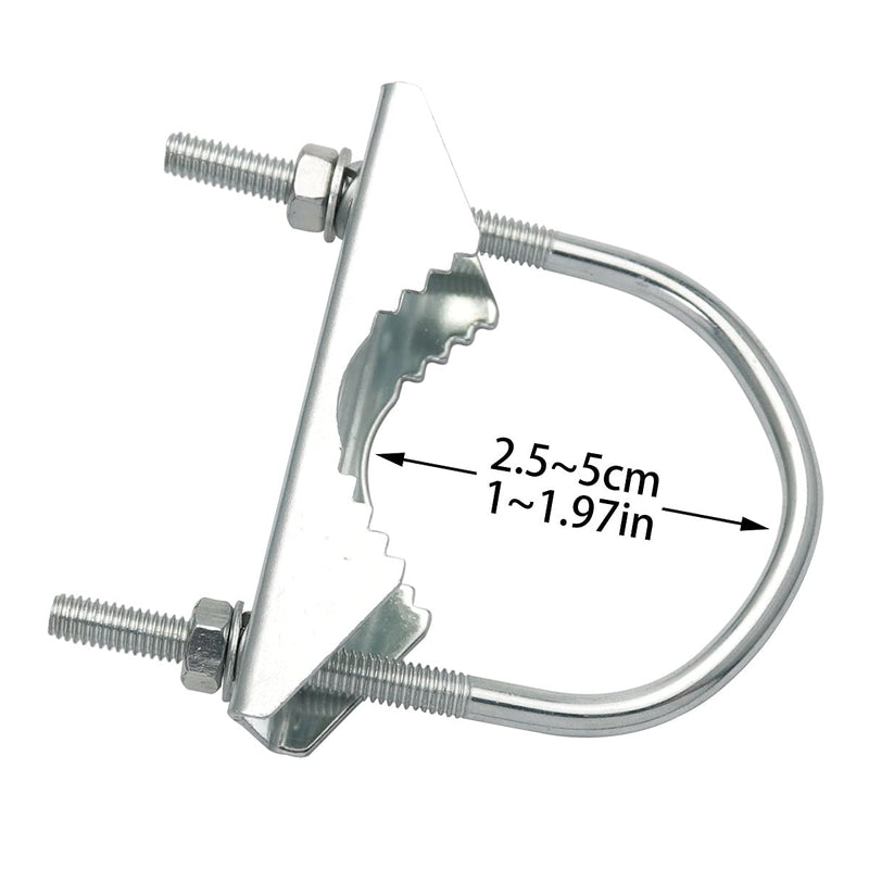 DGHAOP Wireless Bridge Antenna Amplifier Fixing Bracket Double Clamp Antenna Mount Pole Bracket for Cell Phone Signal Booster