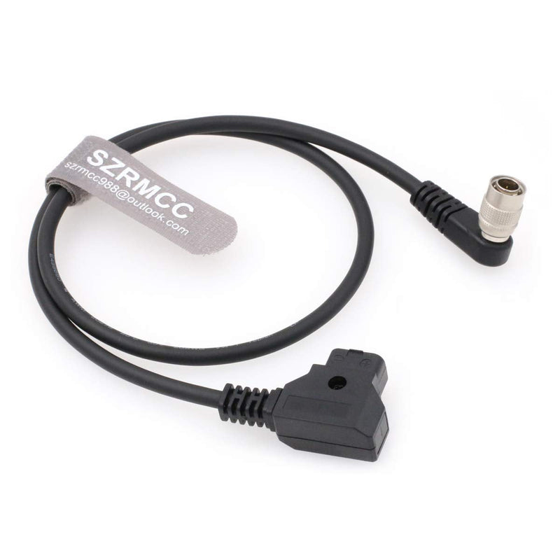 SZRMCC Anton-Bauer IDX D-Tap to Thin Right Angle Hirose 4 pin Male Power Cable for Zaxcom Sound Devices 688 644 633