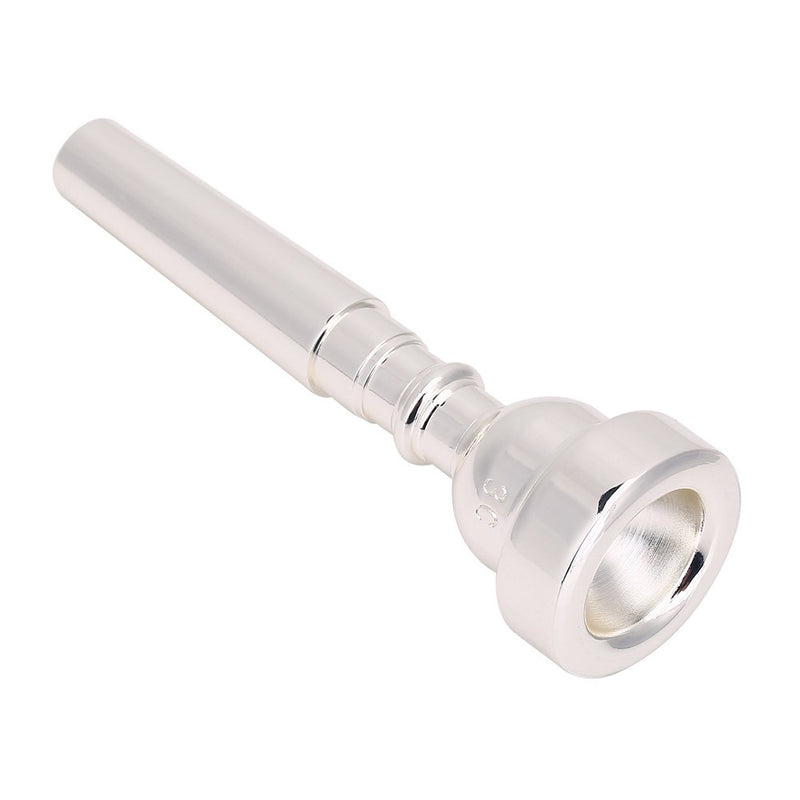 VGEBY1 Trumpet Mouthpiece, 3C Silver Plated Trumpet Mouthpiece Trumpet Head Cups Musical Instruments Accessories