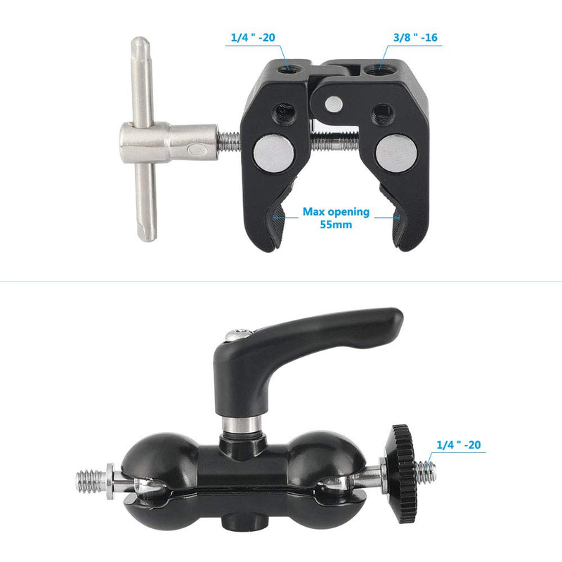 [AUSTRALIA] - CAMVATE Heavy Duty Ball Head Mount with Super Crab for Camcorder Support Accessories 