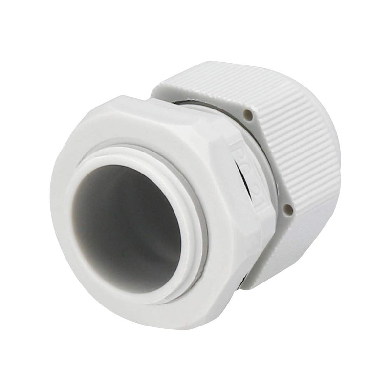 uxcell PG21 Cable Gland Waterproof Plastic Joint Adjustable Locknut for 13-18mm Dia Cable Wire 20Pcs
