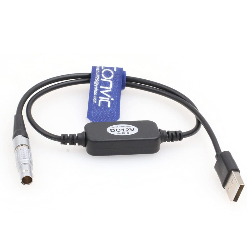 Eonvic 12V USB to 2 Pin Power Adapter Cable for Samll HD Teradek Bolt Pro
