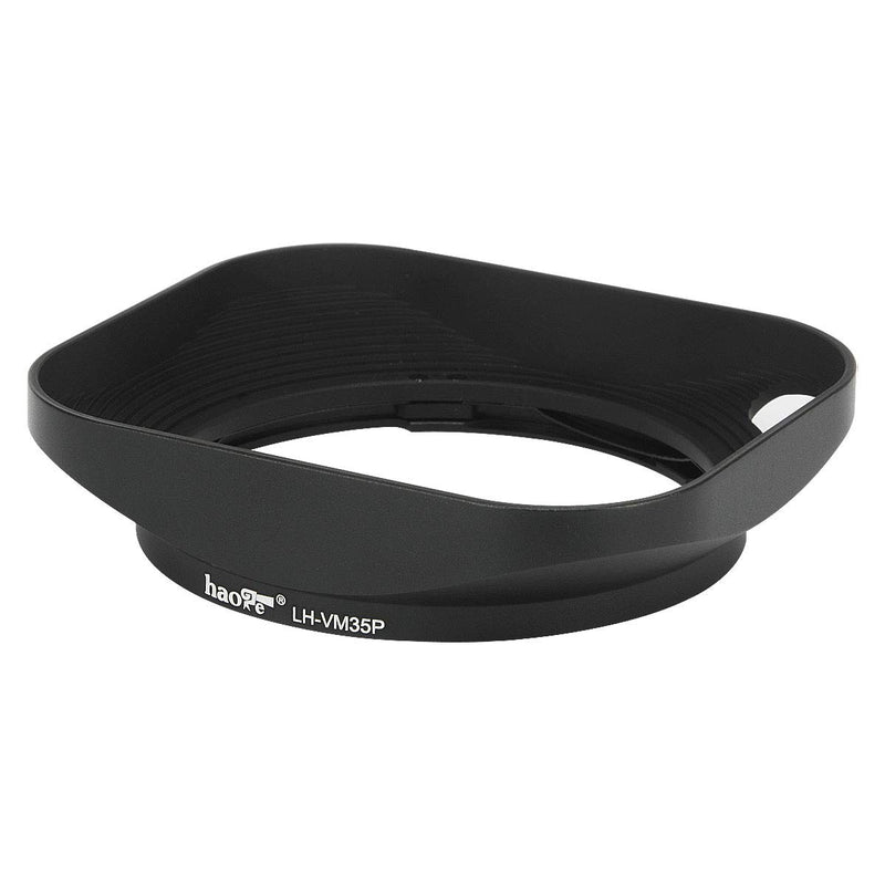 Haoge LH-VM35P Bayonet Metal Square Lens Hood Compatible with Voigtlander Nokton Aspherical ASPH 40mm f/1.2 VM, 35mm f1.2 VM, 50mm f1.2 VM Leica M Lens Replaces LH-8 Hollow Out Designed Black Square - Hollow Out Designed