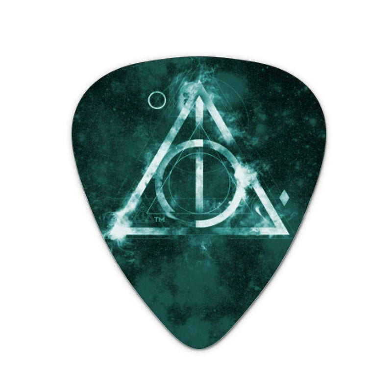 Harry Potter Deathly Hallows Logo Novelty Guitar Picks Medium Gauge - Set of 6