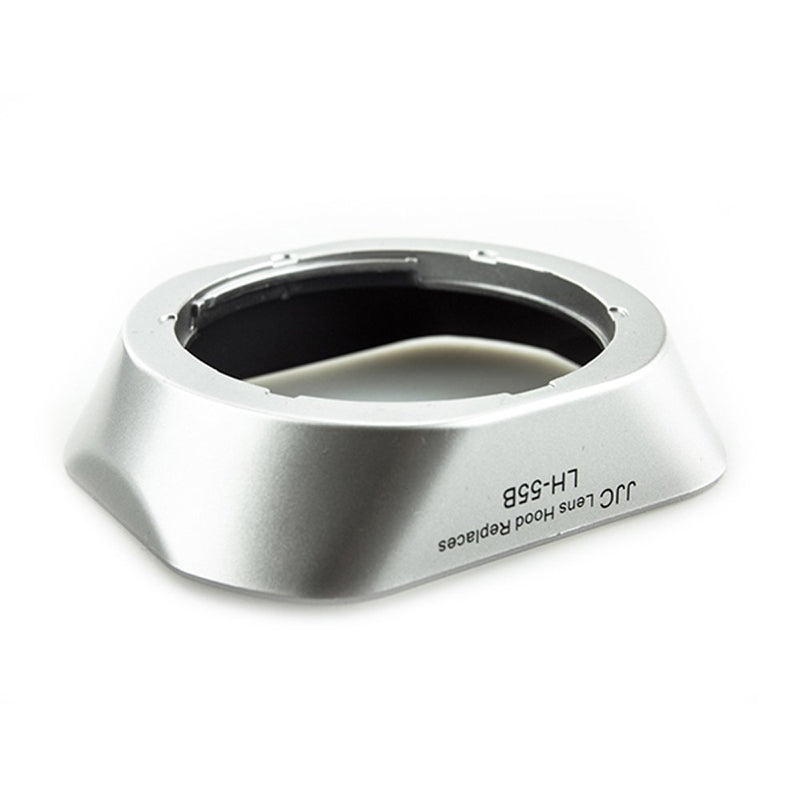 JJC Silver Lens Hood Shade Protector for Olympus M.Zuiko Digital 12-50mm f3.5-6.3 EZ ED & Olympus M.Zuiko Digital 9-18mm f4-5.6 ED Lens, Replaces Olympus LH-55B Lens Hood