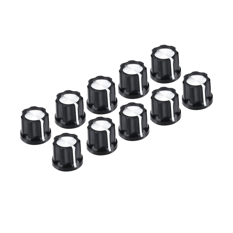 Volume Knob 10Pcs Aluminum Guitar Volume Tone Control Dome Knobs Guitar Bass Parts for Tone Volume Control