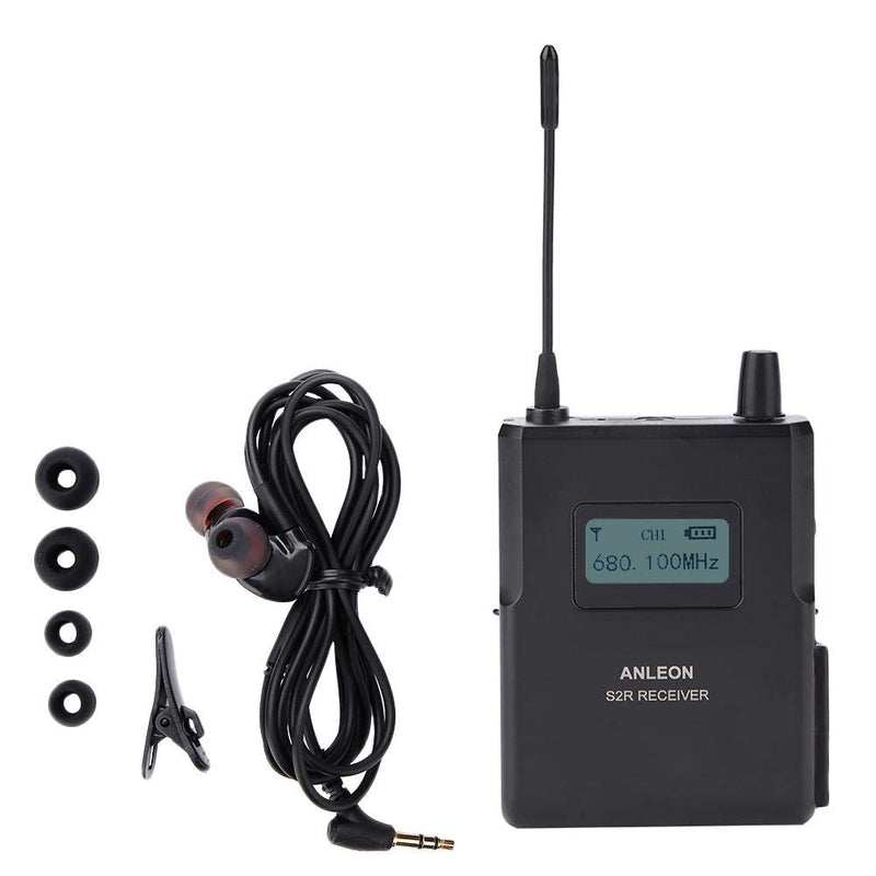 [AUSTRALIA] - 670-680MHz Stage Monitor Receiver 1/4 Wavelength Clear Sound for ANLEON S2 in-Ear Stage Wireless Monitor System, LCD Displays Frequenc 