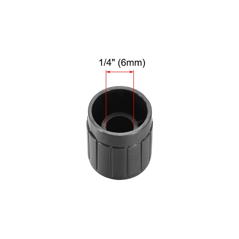 uxcell 20Pcs 6mm Shaft Hole Knob for Speaker Effect Pedal Amplifier Potentiometer Knob 14.5x17mm