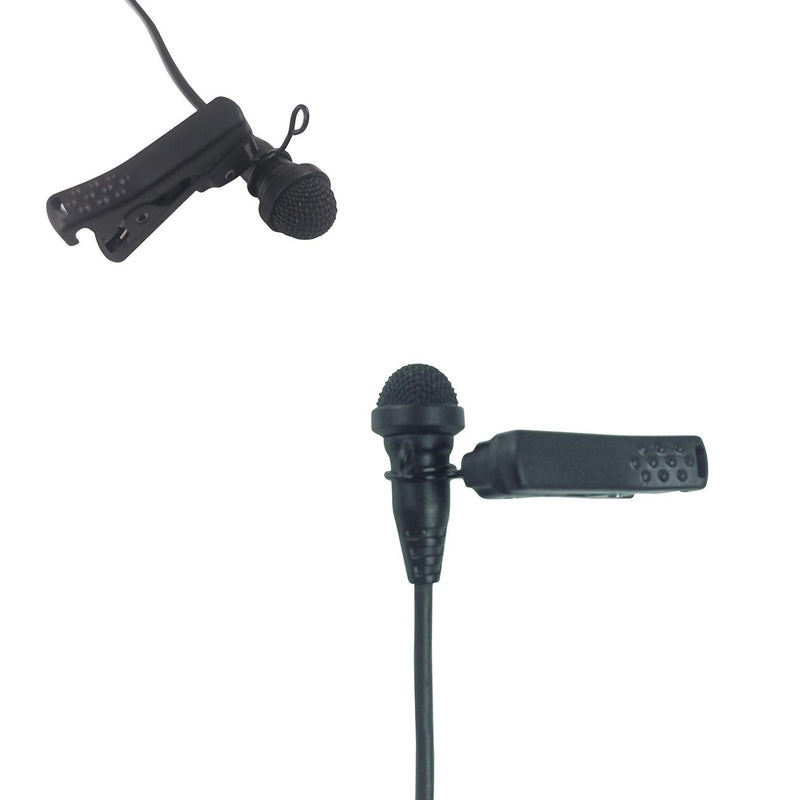 [AUSTRALIA] - Canfon Clip 6.2mm Ring-type Lapel/Lavalier Microphone Tie Clip, 2-pack (Black) 