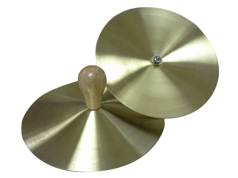 Rhythm Band Brass Cymbals with Knobs 5 in. Pair With Handles