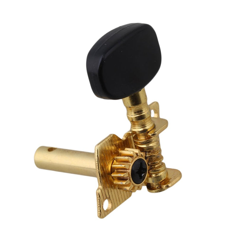 BQLZR Gold-Plated 2R2L Tuning Peg Machine Head Tuners For Ukulele 4 String Guitar