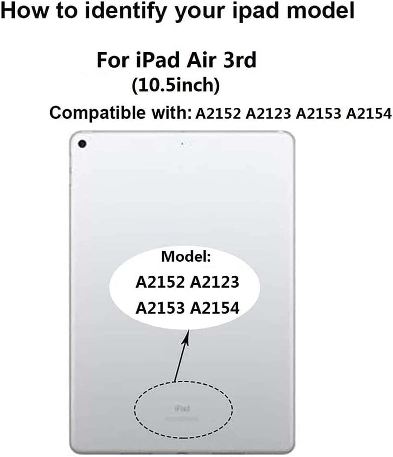 [AUSTRALIA] - Touch Screen Digitizer Replacement for iPad Air 3 3rd Gen 2019 10.5" A2152 A2153 A2154 A2123 (Not LCD) with Adhesive+Tools (Black) Black 