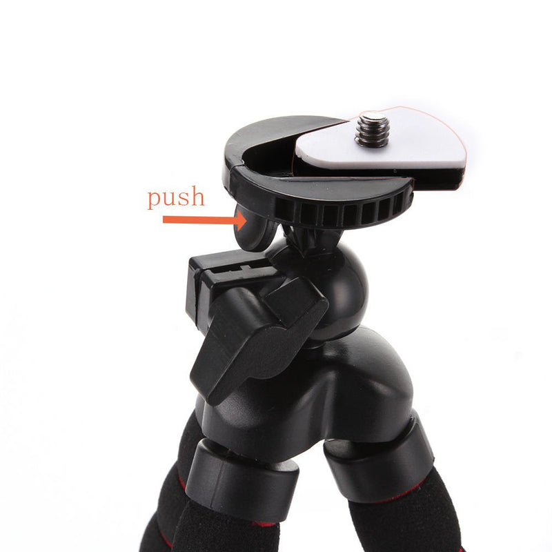 FocusFoto Octopus Flexible Portable Tripod Stand 1/4'' Screw Mounting for Camera Digital DV Canon Nikon Sony Pentax Olympus Panasonic Gopro Action Camera DSLR Medium Size
