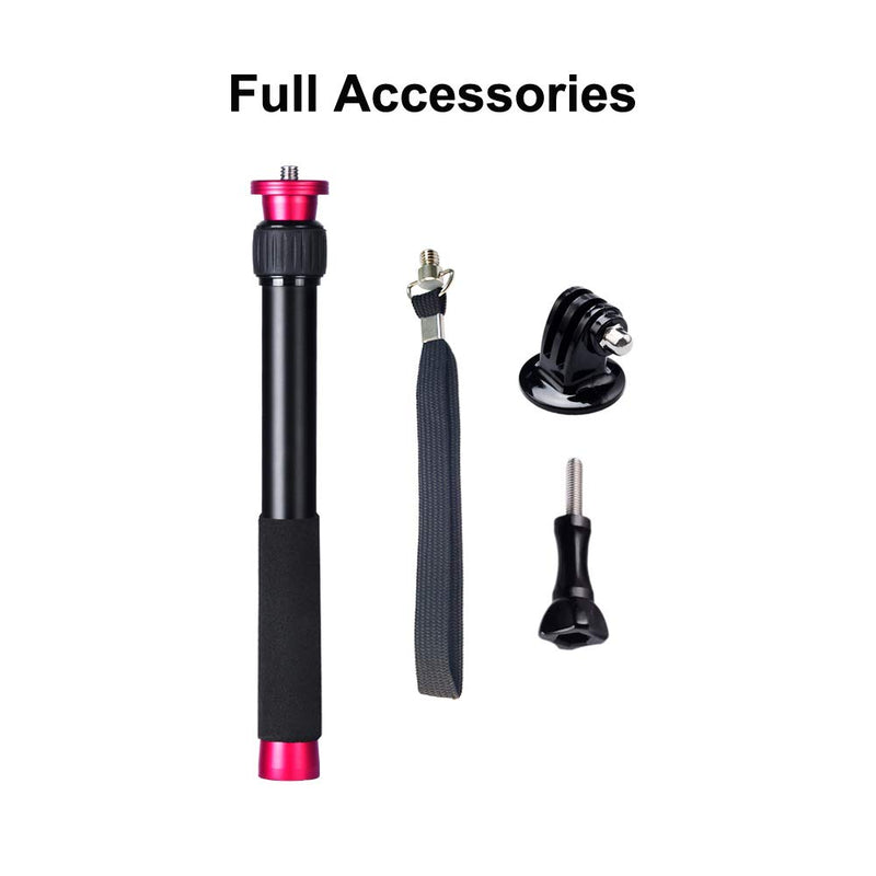 Gimbal Extension Pole Rod 17.3inch Telescopic Stick for Gimbal Stabilizer DJI OM4 Osmo Mobile 3 2/Feiyu/Zhiyun Smooth 4 Q/Hohem iSteady Mobile Pro 2/All Smartphone Stabilizer/Action Camera