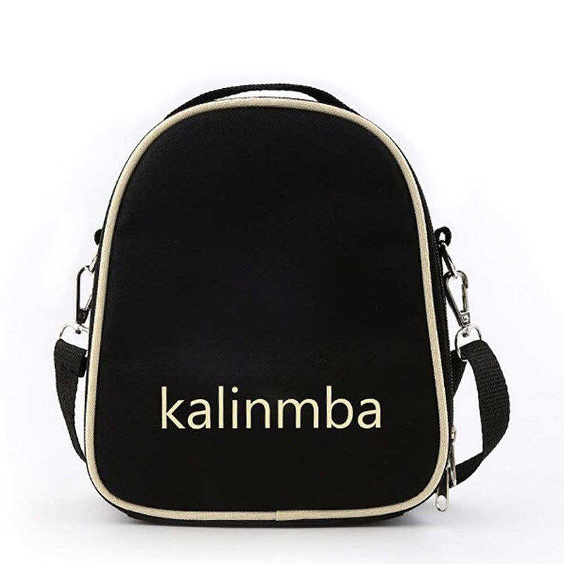 Deoukana Kalimba Bag Portable Kalimba Mbira Storage Crossbody Bag Detachable Shoulder Strap for 17/15/10 Keys Thumb Piano (Black) Black